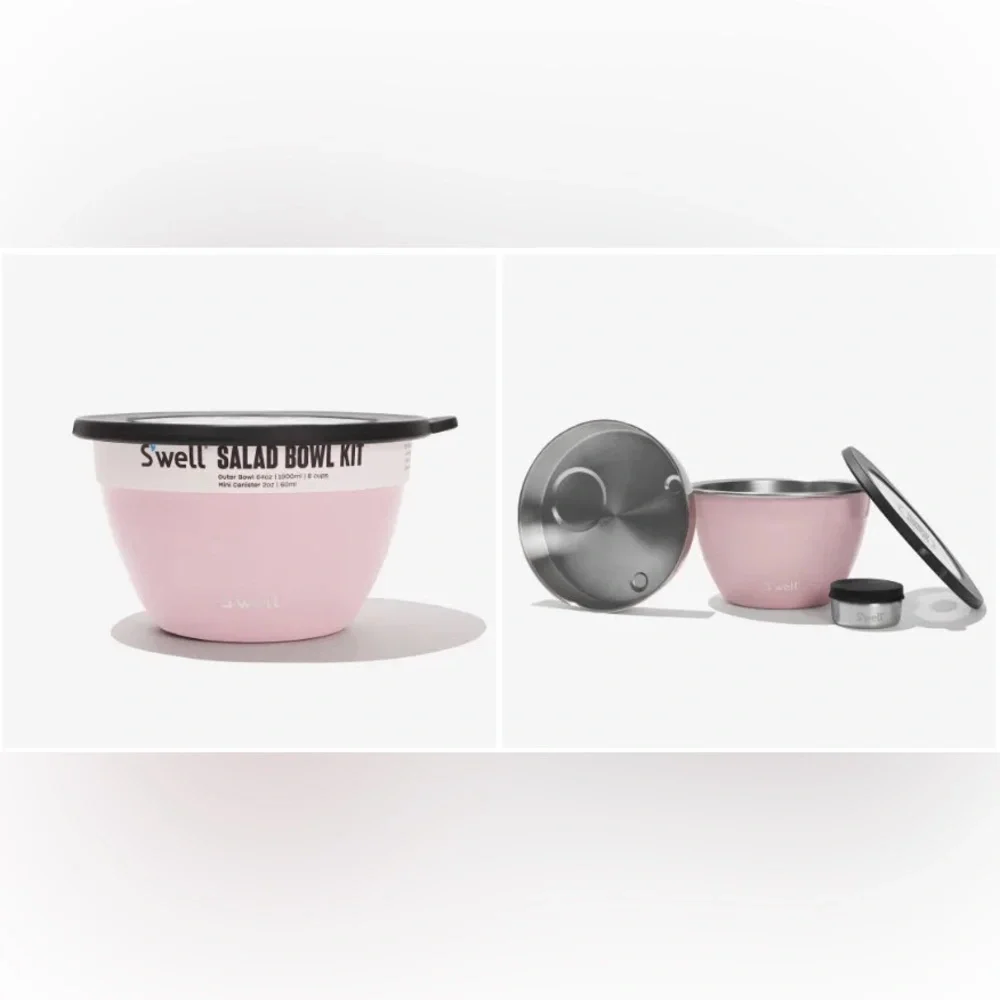 S’well Salad Bowl Kit in Pink Topaz Swell - Picture 8 of 11